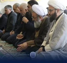حضور نماینده مردم آذربایجان در مجلس خبرگان رهبری و امام جمعه مراغه برای برگزاری مراسم عزاداری سالار شهیدان در  دانشکده علوم پزشکی مراغه 