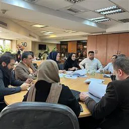 حضور دکتر خواجه بیشک در دفتر مدیر کل اداره امور مهندسی و جلسه طرح نهايي معماری بیمارستان  350 تختخوابی دانشکده علوم پزشکی مراغه 