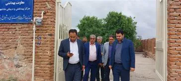 بازدید معاون فرماندار از زیر ساخت های عمرانی حوزه سلامت در بخش سراجو 